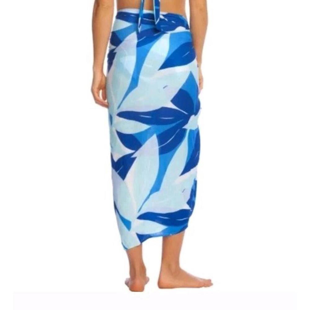 NWT $89 La Blanca Palm Reader Pareo Cover-Up Sarong O/S L62" W40"# C3 - Picture 2 of 9